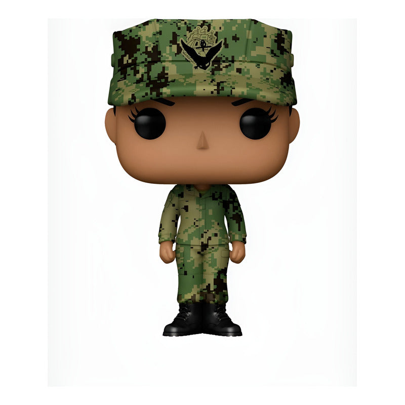 Funko Pop, Marino Eeuu Female Morena (uniforme De Trabajo) Variante