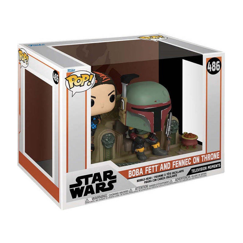 Figura Funko Pop Boba Fett Y Fennec Shand En Trono Star Wars
