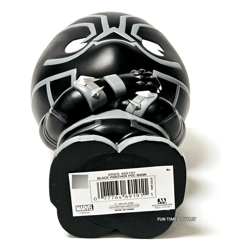 Bust Bank - Busto Alcancía Black Panther - Pvc Pantera Negra Negro Black