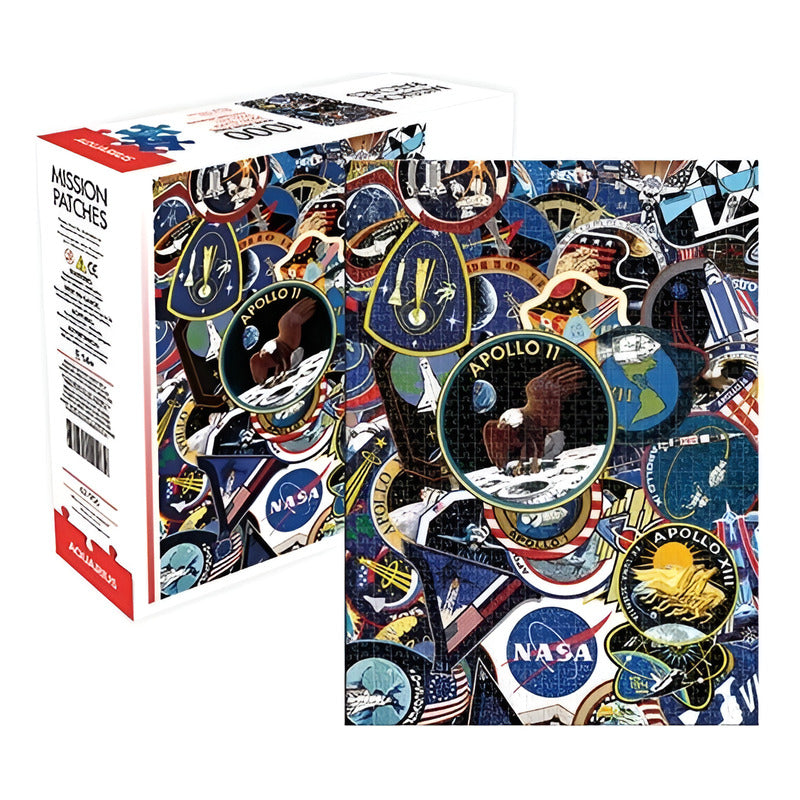 Puzzle Parches De Misión De La Nasa - 1000 Piezas - Aquarius Variante