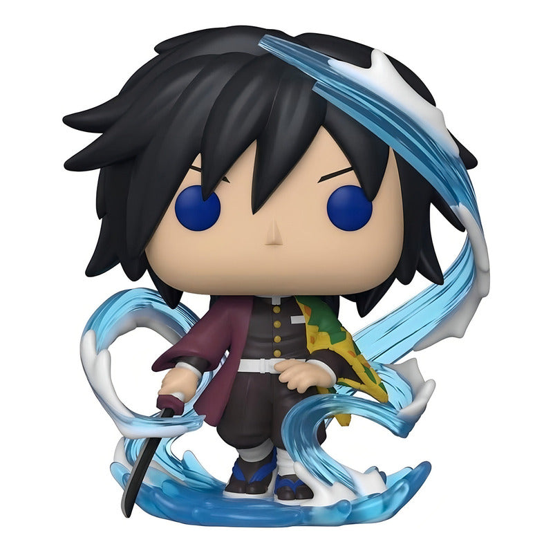 Figura De Acción Funko Pop! Animation Giyu Tomioka #876 De Demon Slayer: Kimetsu No Yaiba