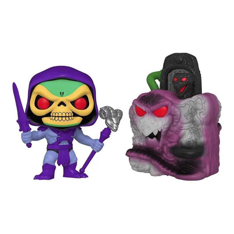 Figura De Acción Skeletor With Snake Mountain De Funko Pop! Town