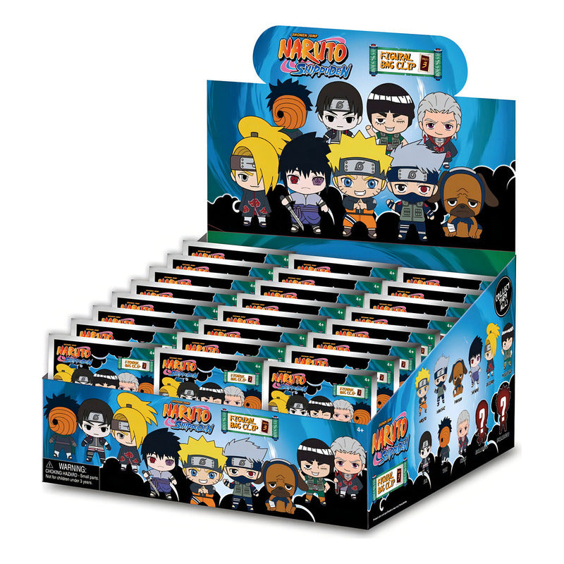 Llavero Sorpresa 3d Monogram Naruto Shippuden Negro 5cm Goma