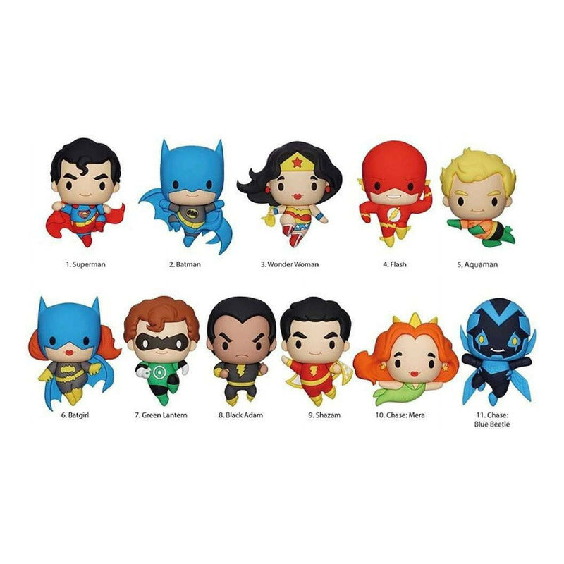 Llavero 3d Sorpresa - Dc Comics Classics - Monogram Azul Monogram