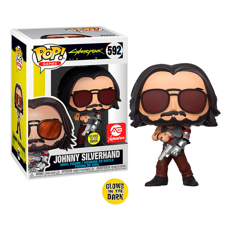Funko Pop Johnny Silverhand 592° Cyberpunk Xclusive Glows