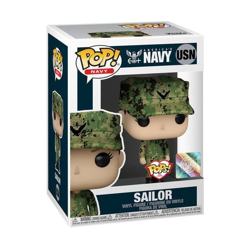 Funko Pop, Marino Eeuu Female Blanca (uniforme De Trabajo) Variante