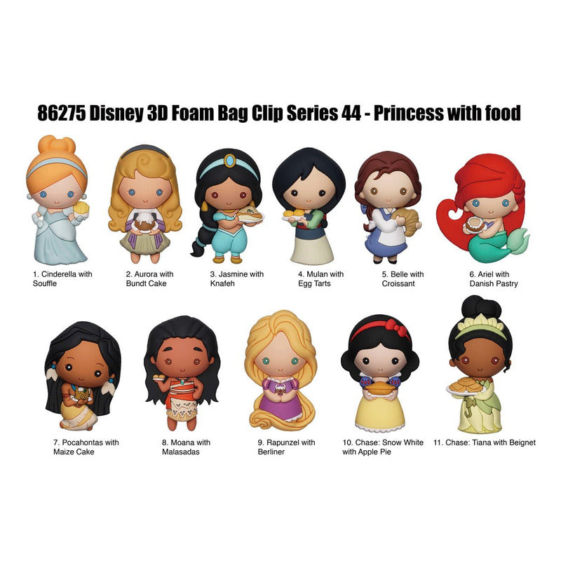 Llavero 3d Sorpresa - Princesas Disney - Monogram Rosa Chicle Monogram Princesa