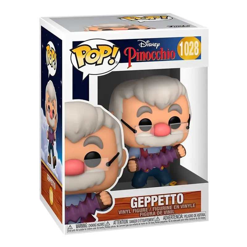 Figura Funko Pop, Geppetto Con Acordeon - 1028 - Pinocho Variante