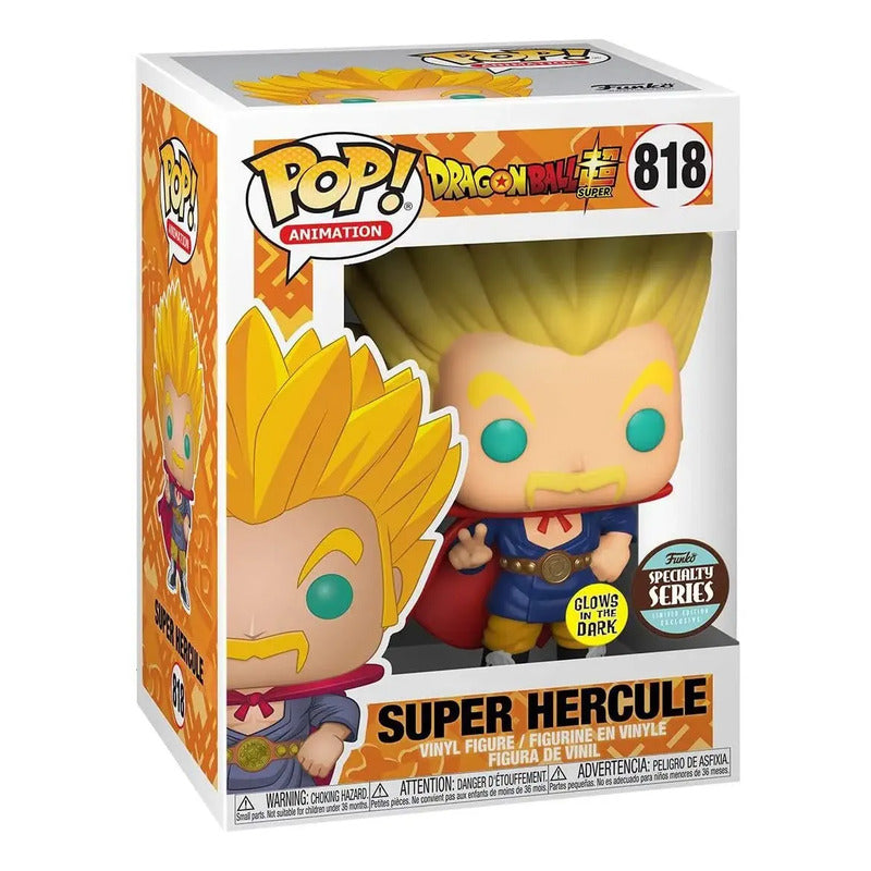 Funko Pop Dragon Ball Super Hercule Gitd Specialty +protecto