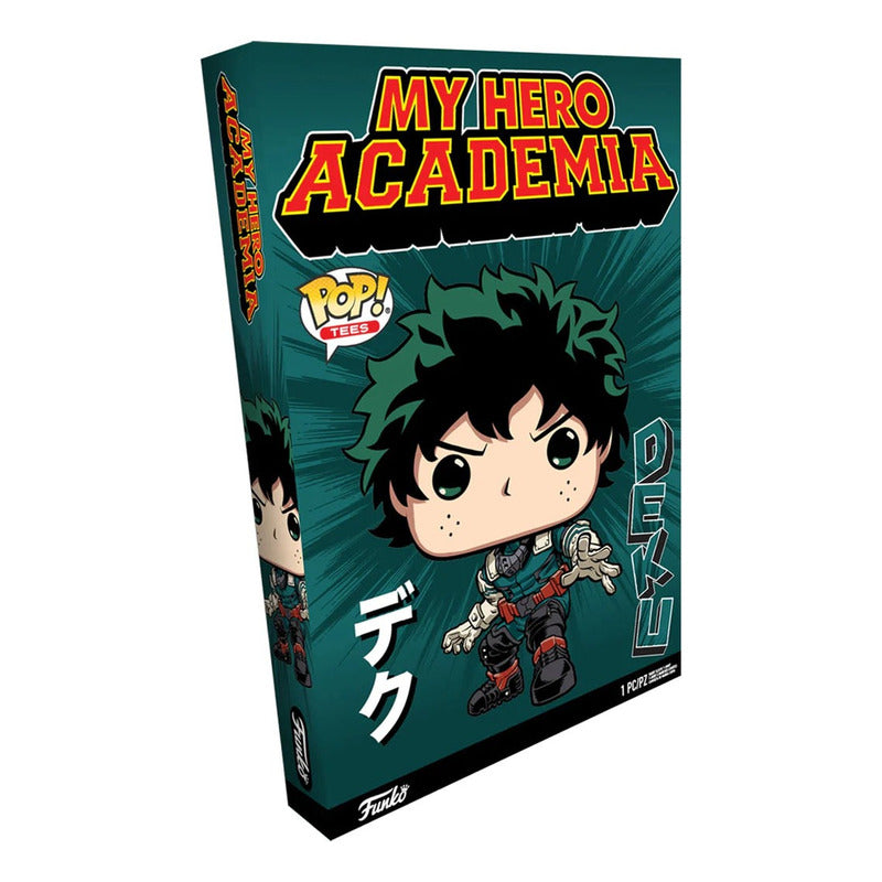 Polera Funko Deku Talla 2xl - My Hero Academia Gris Deku 2 Xl Liso