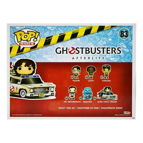Ghostbusters Afterlife Ecto1 With Trevor #83 Rides Funko Pop