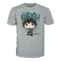 Polera Funko Deku Talla Xl - My Hero Academia Gris Deku Xl Liso