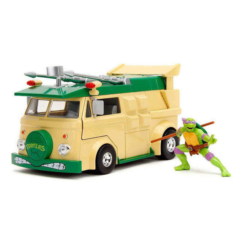 Jada Toys Vehículo Donatello & Party Wagon Escala 1:24 Las T Verde