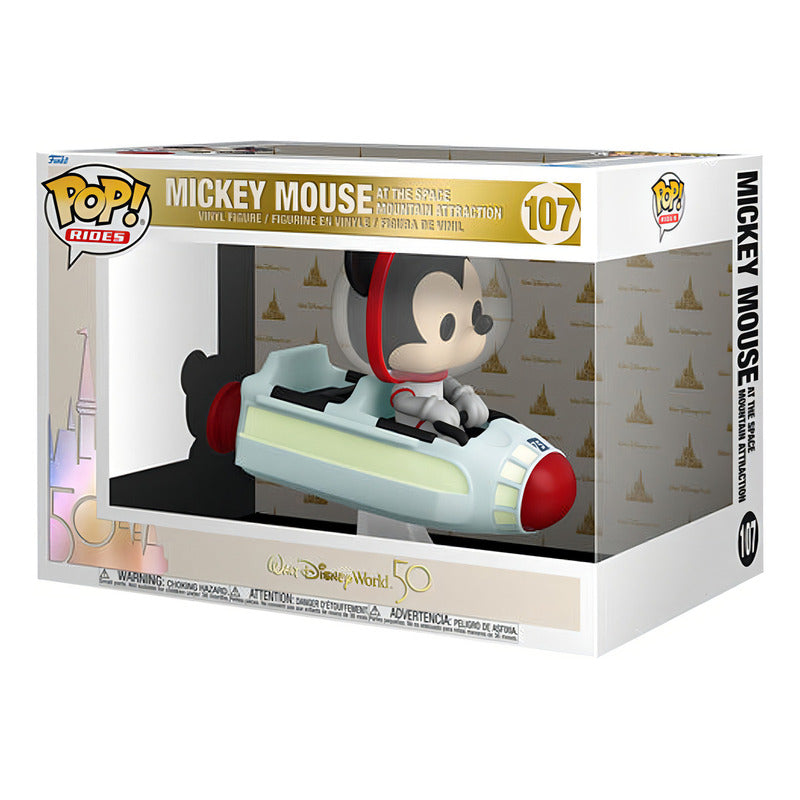 Funko Pop Mickey Mouse #107 Montaña Espacial Disney Original Color Mickey Mouse #107 / Disney World 50 Aniversario