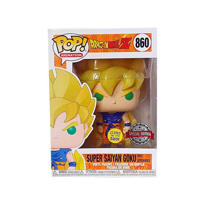 Funko Pop Super Saiyan Goku 860 Dragon Ball Gitd +protector