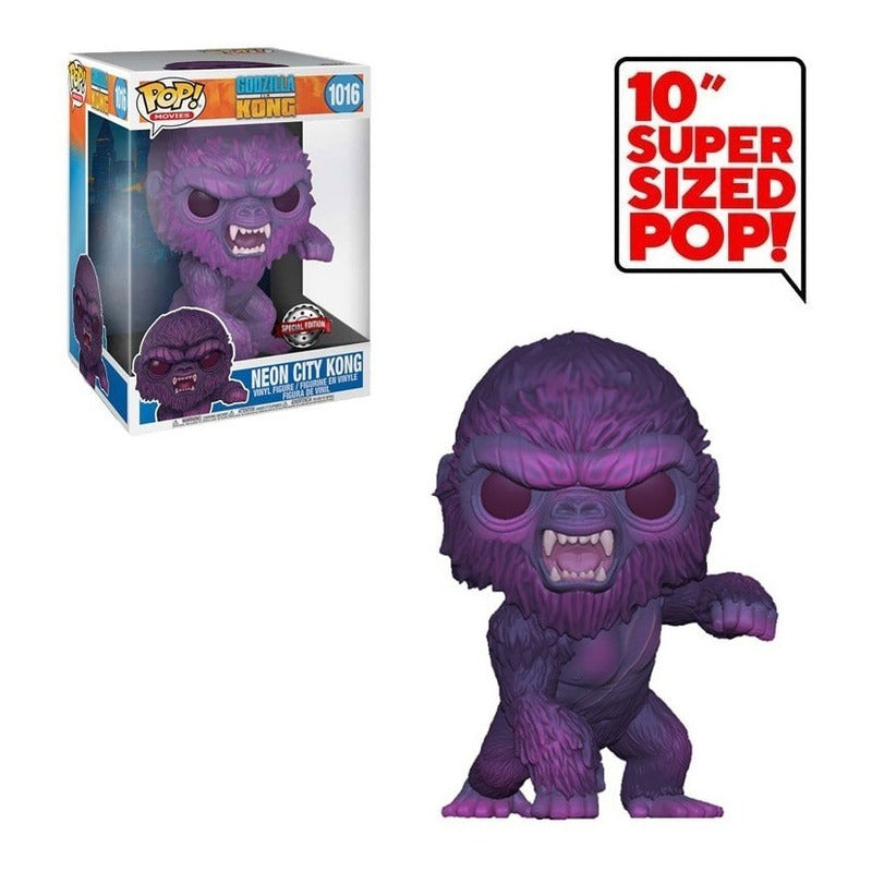Funko Pop, Neon City Kong (edición Especial) 25 Cm- 1016 Variante
