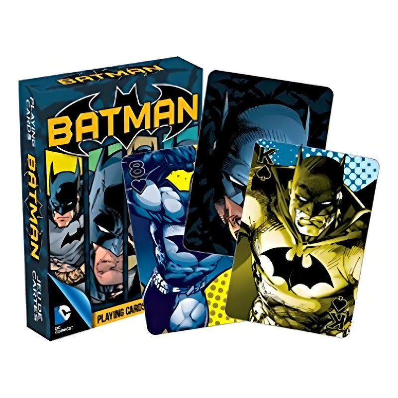 Cartas Batman Dc Comics Aquarius Baraja Naipes Poker Negro