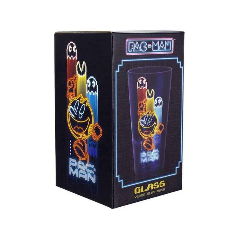Vaso Palace Pac-man Vintage De Vidrio 300ml. Azul