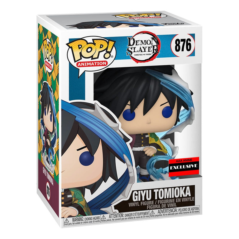 Funko Pop, Giyu Tomioka - Demon Slayer - 876, Exclusivo Aaa