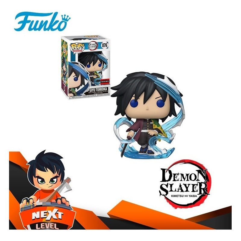 Figura De Acción Funko Pop! Animation Giyu Tomioka #876 De Demon Slayer: Kimetsu No Yaiba