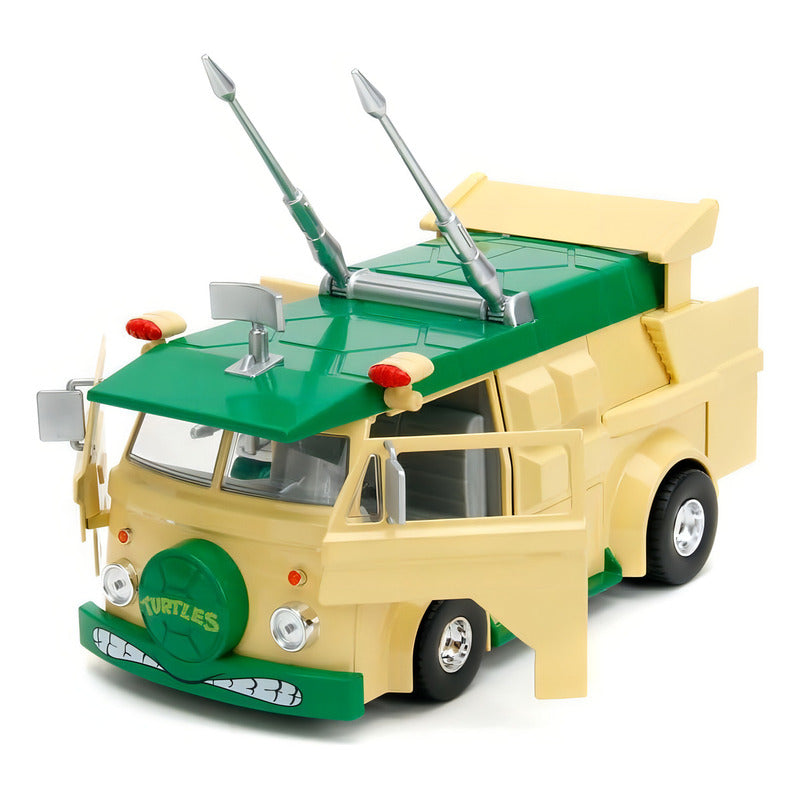 Jada Toys Vehículo Donatello & Party Wagon Escala 1:24 Las T Verde