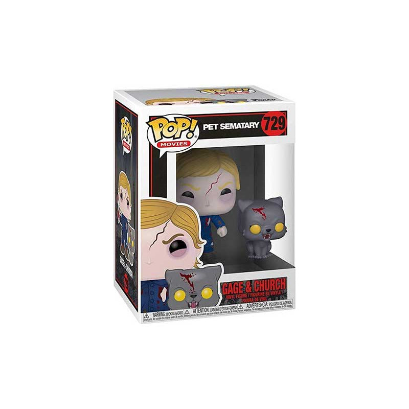 Figura Funko Pop, Gage & Church N°729 - Pet Sematary Gage & Church