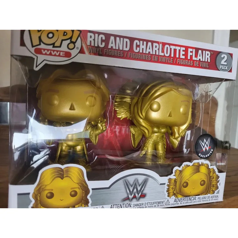 Funko Pop - Wwe - Exclusivo Ric And Charlotte Flair - Pack 2