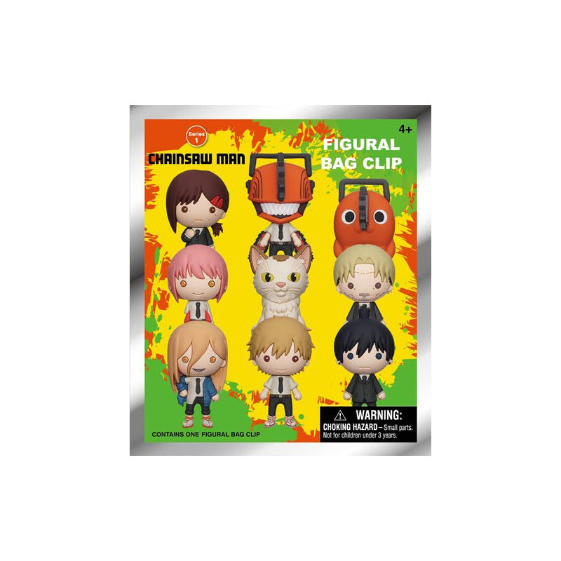 Llavero 3d Sorpresa - Chainsaw Man - Monogram Amarillo Monogram