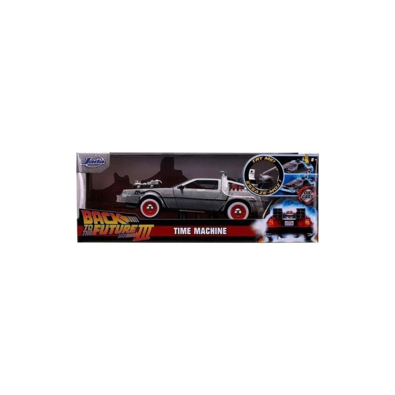 Auto Delorean 1:24 Volver Al Futuro Iii Jada Coleccionable Gris