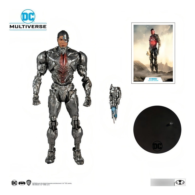 Figura Cyborg Dc Multiverse Liga De La Justicia Mcfarlane