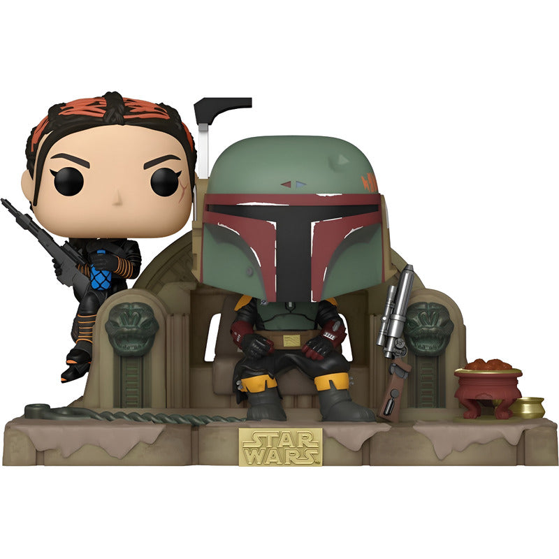 Funko Pop Star Wars Moment - Boba Fett Y Fennec On Throne Variante