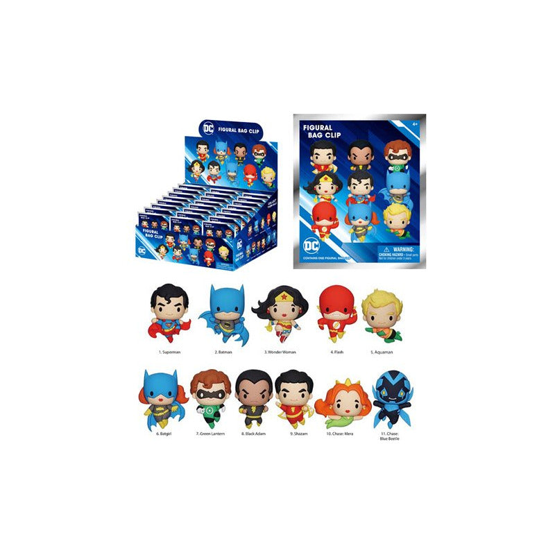 Llavero 3d Sorpresa - Dc Comics Classics - Monogram Azul Monogram