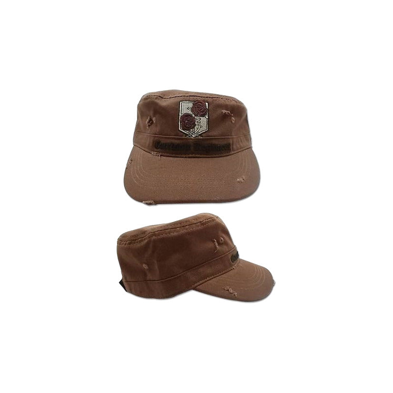Attack On Titan Gorra De Cadete De La Guardia Estacionaria Café Standar