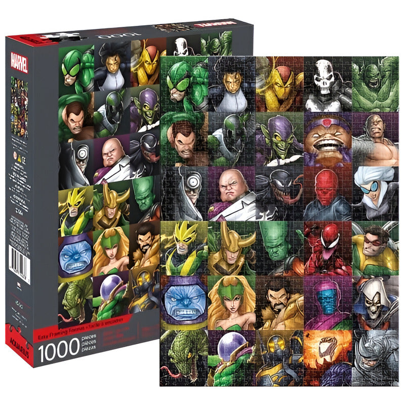 Puzzle Marvel Villains Collage - 1,000 Piezas - Aquarius Variante