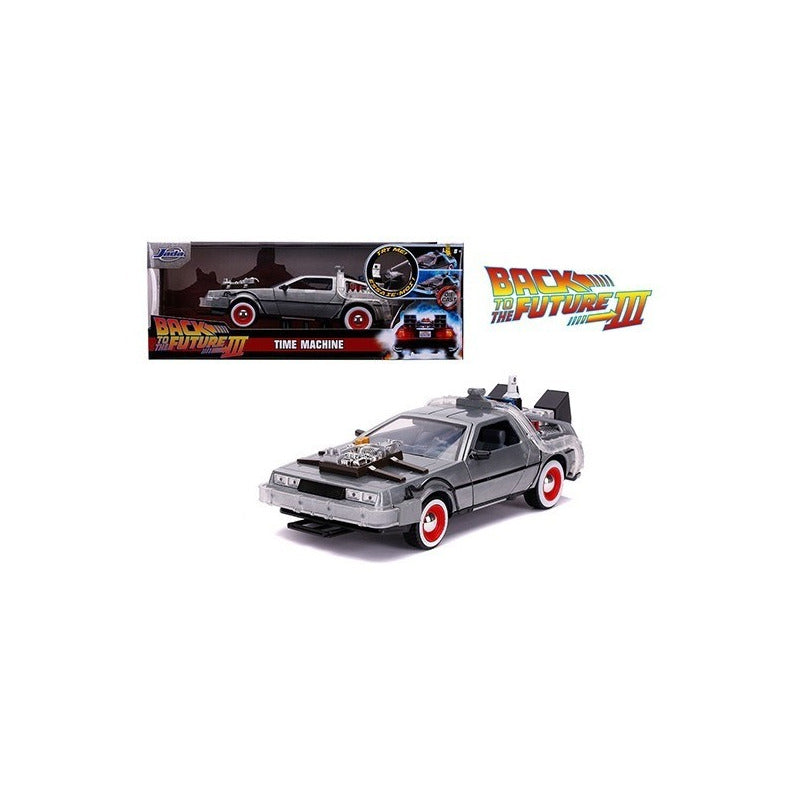 Auto Delorean 1:24 Volver Al Futuro Iii Jada Coleccionable Gris