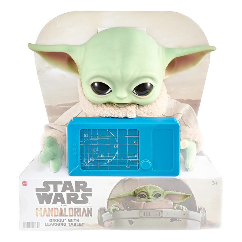 Peluche Grogu Con Tablet - The Child Star Wars - Mattel