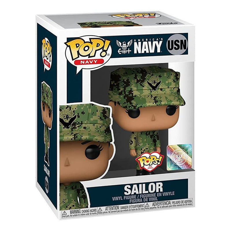 Funko Pop, Marino Eeuu Female Morena (uniforme De Trabajo) Variante