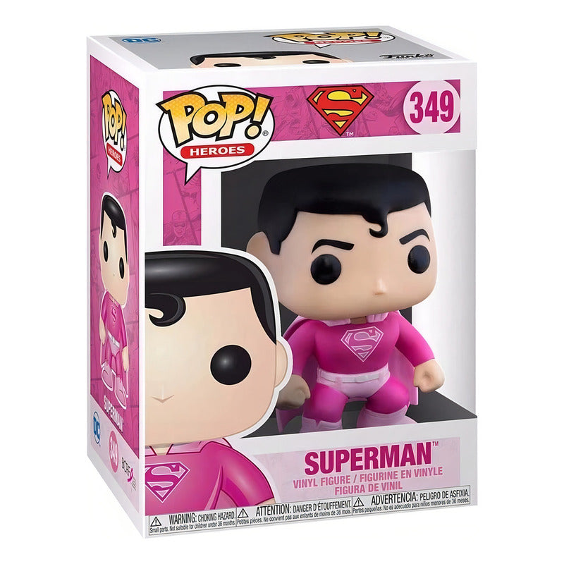Figura De Acción Funko Pop! Heroes Superman Conciencia Del Cáncer De Mama