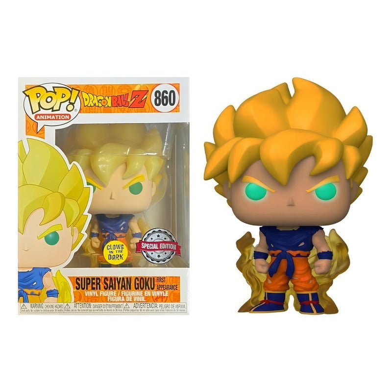 Funko Pop Super Saiyan Goku 860 Dragon Ball Gitd +protector