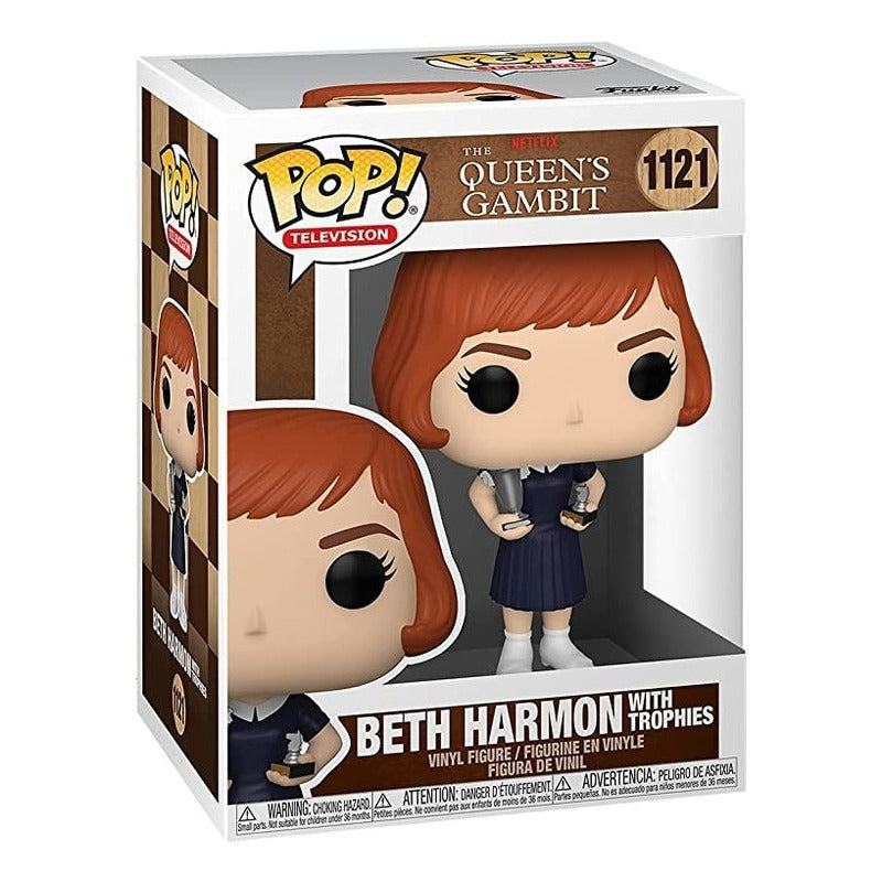 Funko Pop, Beth Harmon W/ Trophies -1121-the Queen´s Gambit Variante
