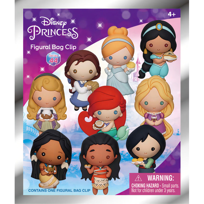 Llavero 3d Sorpresa Monogram De Princesas Disney Rosa Rosado